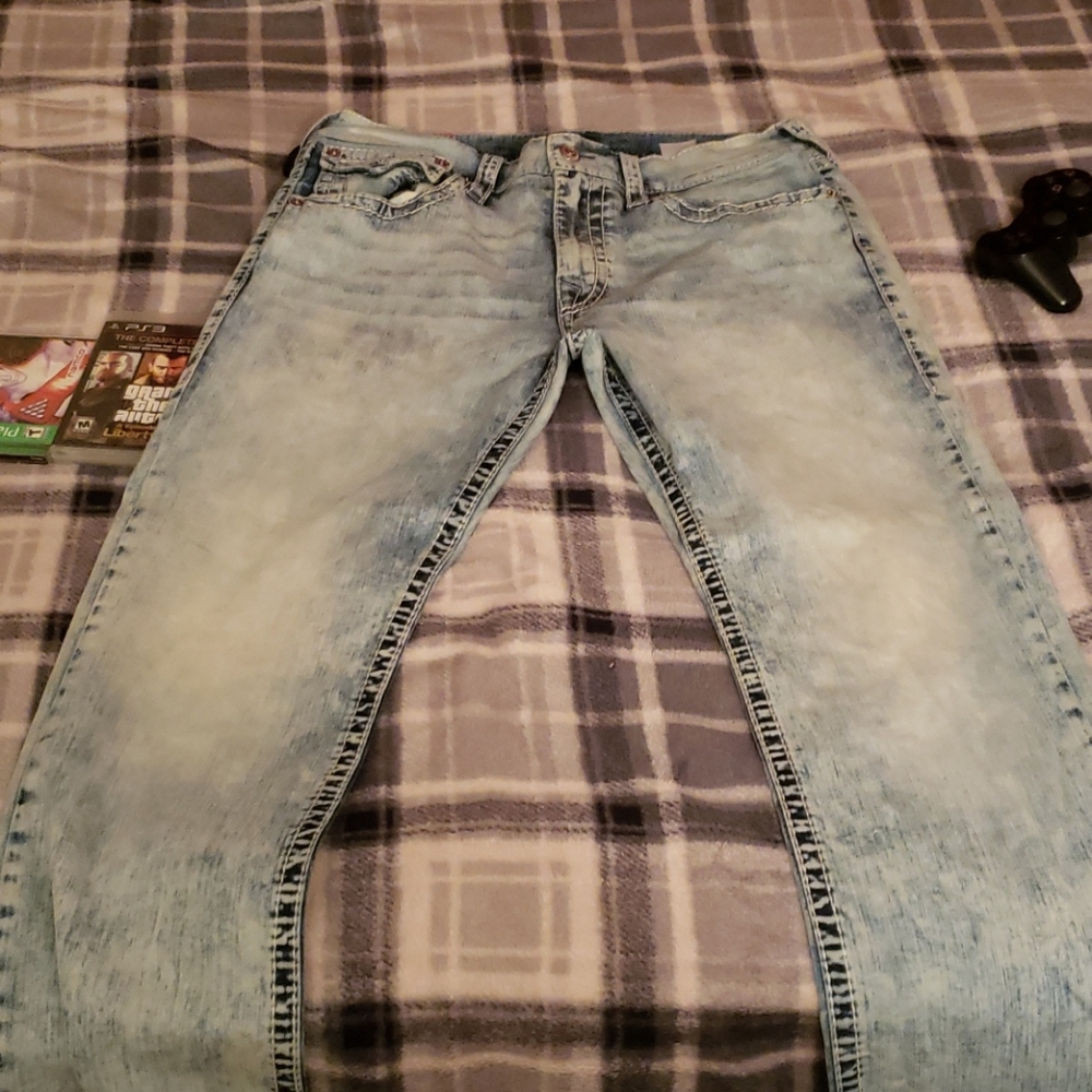 True religion acid wash jeans
